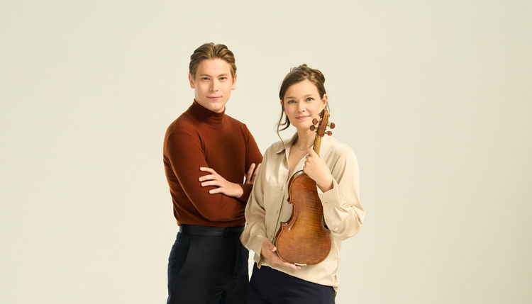 Dirigent Klaus Mäkelä og solist Janine Jansen
